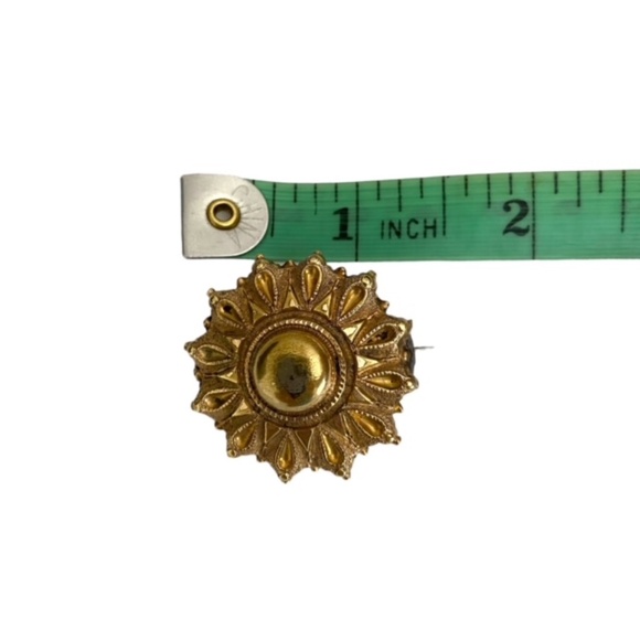 Antique Gold Filled Star Shaped Mourning Brooch Locket - Picture 6 of 6